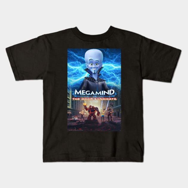 Megamind Kids T-Shirt by TwelveWay